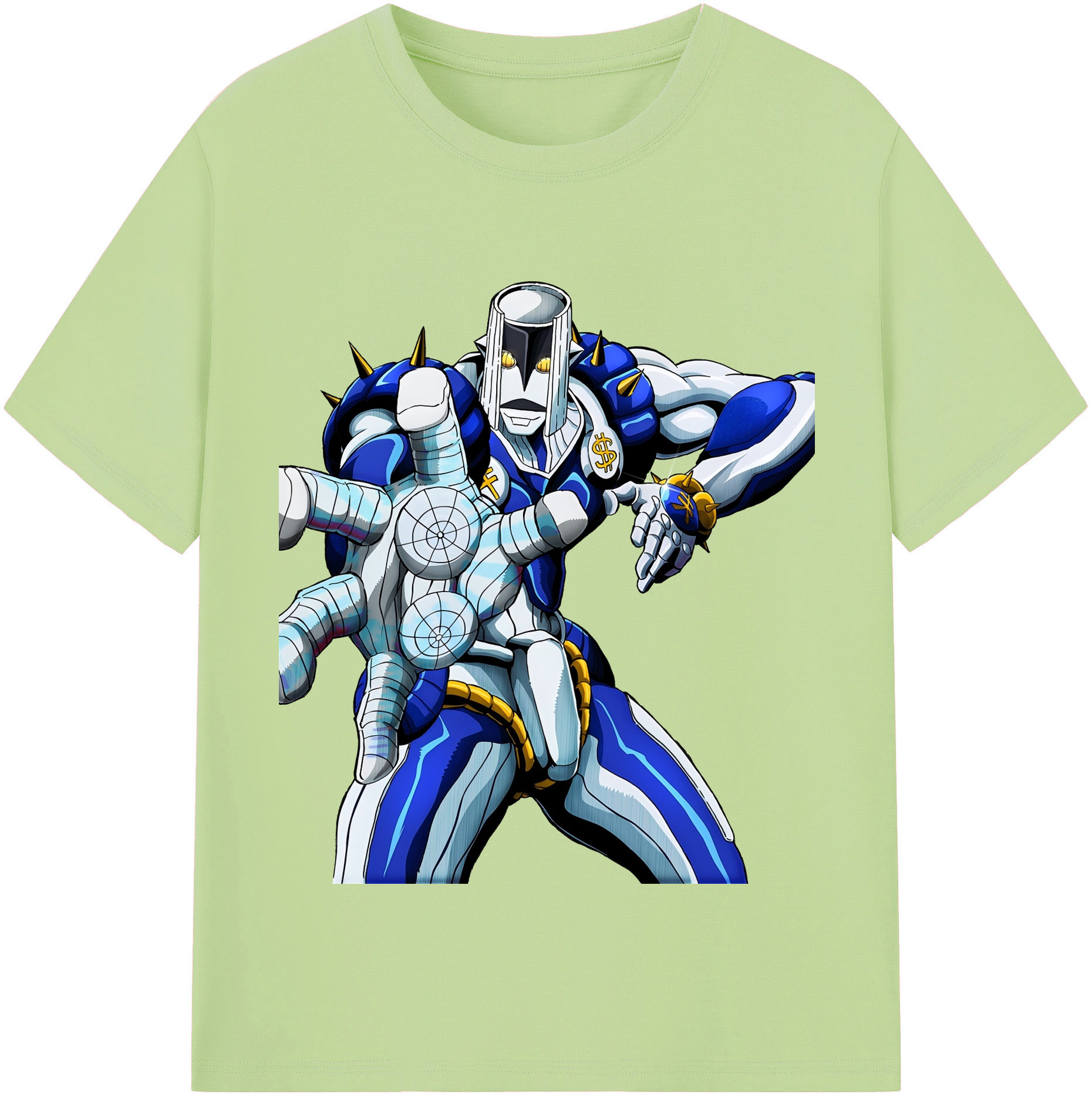 （画像用） ジョジョの奇妙な冒険 虹村億泰 にじむら おくやす JoJo's Bizarre Adventure Nijimura Okuyasu 綿100％半袖Tシャツ（フロントプリント）
